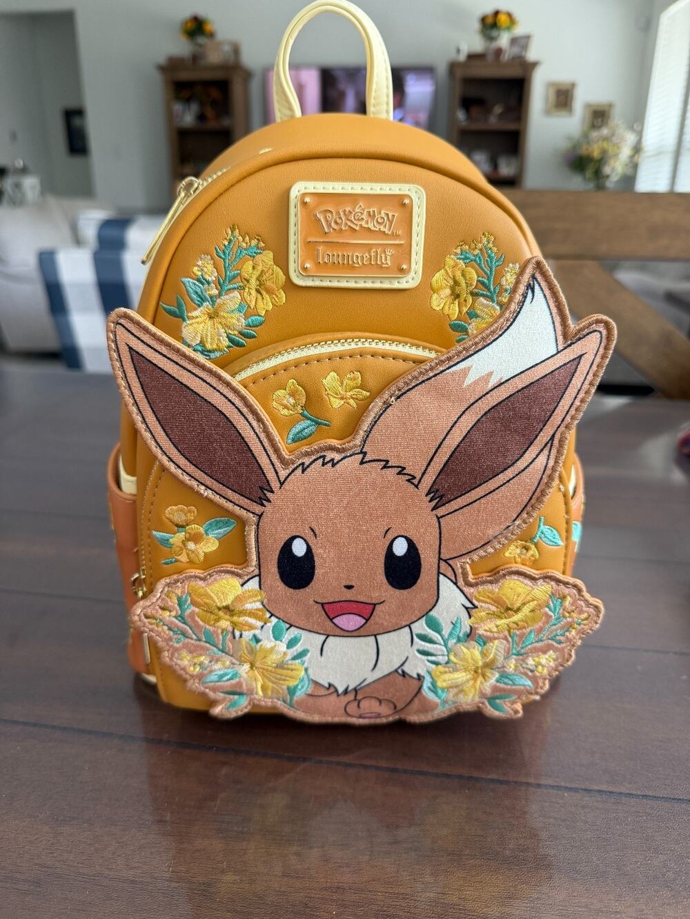 LOUNGEFLY POKEMON EEVEE FLORAL MINI BACKPACK HT NWT